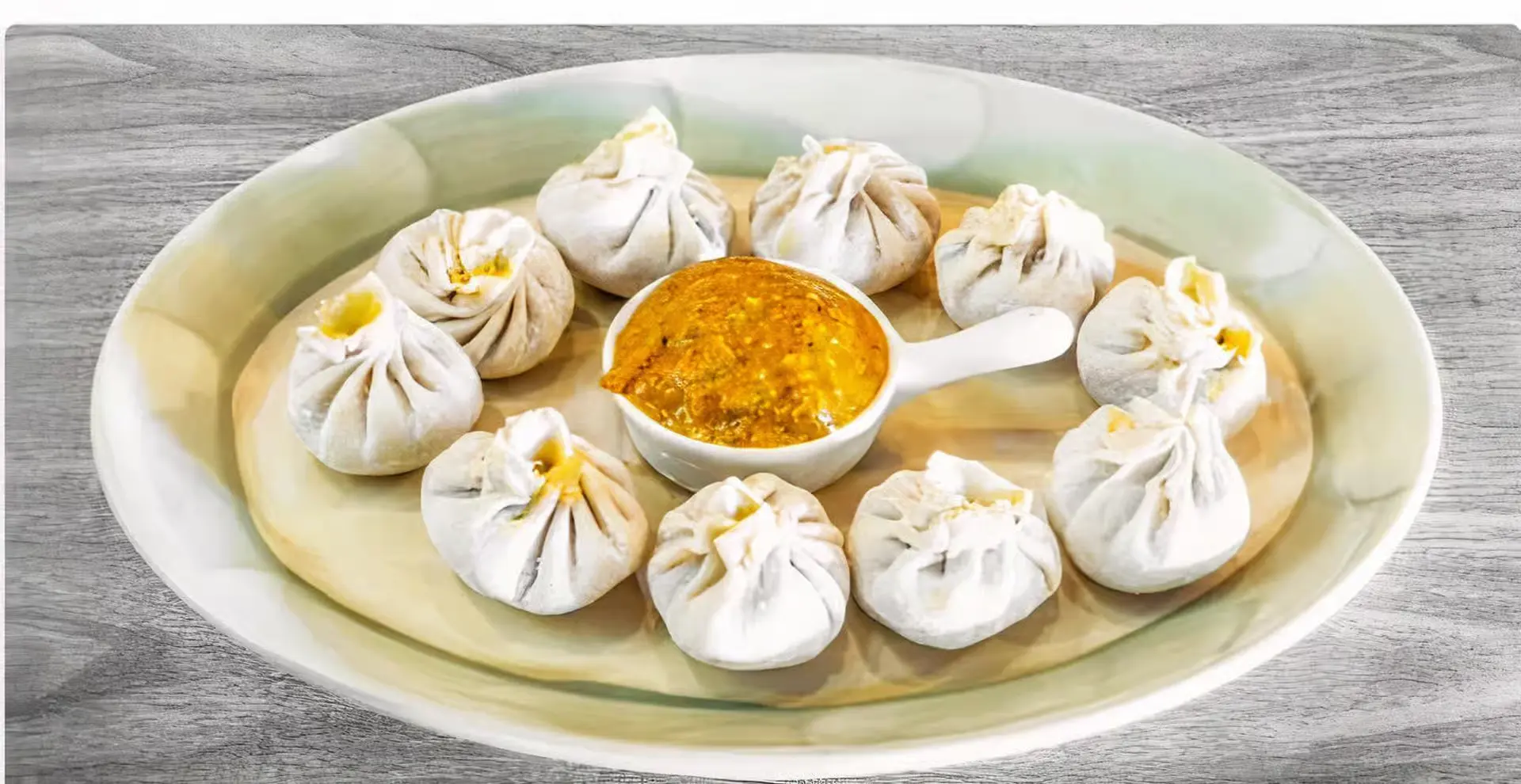 Nepali Momos dumplings at Gorkha Spice in Okotoks, AB